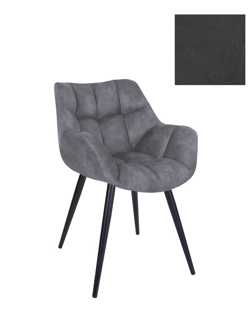 Стілець кухонний NOWY STYL VENSAN PLUS HN BLACK (BOX) SORO-95 тканина
